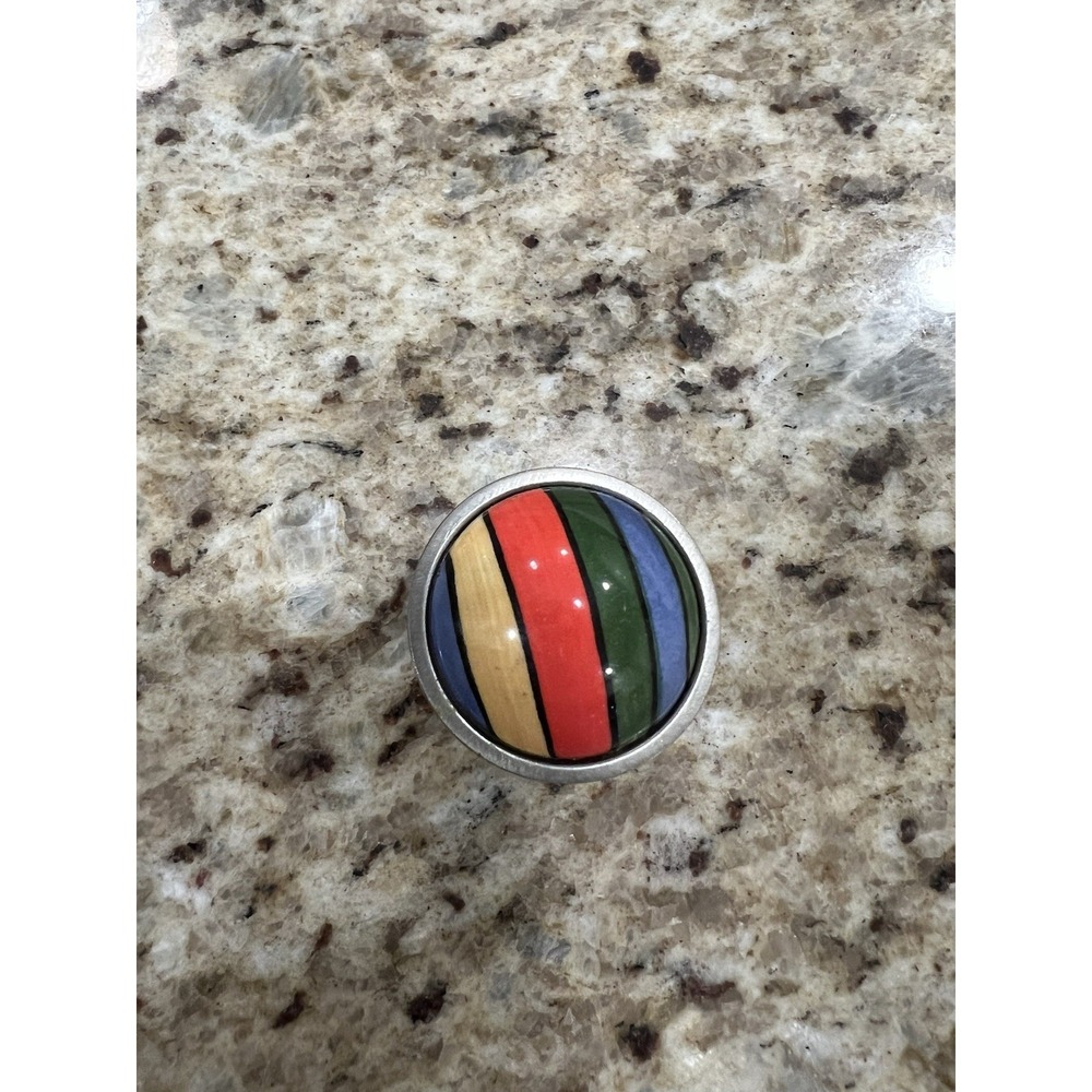 Rainbow Cabinet Knobs Colorful Drawer Handle Round Door Pulls Betsy Field Design